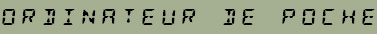 Ordinateur de Poche